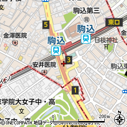 駒込駅前南周辺の地図