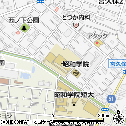 昭和学院小学校周辺の地図