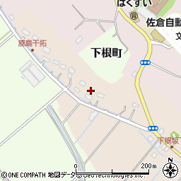 千葉県佐倉市下根230-2周辺の地図