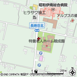 駒ヶ根市　老人福祉センター長寿荘周辺の地図