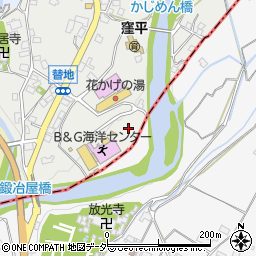 山梨県山梨市牧丘町窪平447周辺の地図