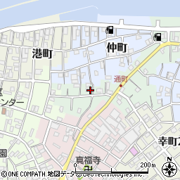 千葉県銚子市通町周辺の地図