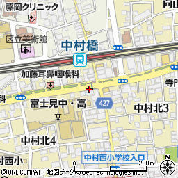 中村橋駅周辺の地図