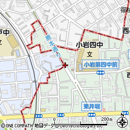 東京都江戸川区西小岩3丁目8周辺の地図