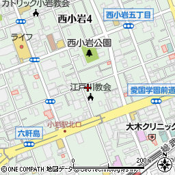 東京都江戸川区西小岩4丁目14-7周辺の地図