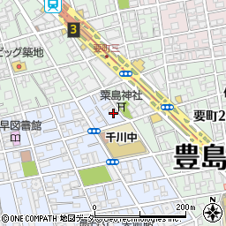 おそうじ本舗　千川店周辺の地図