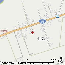 千葉県富里市七栄106周辺の地図