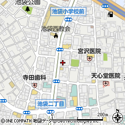 池袋壬生周辺の地図