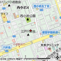 東京都江戸川区西小岩4丁目14-9周辺の地図