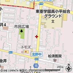鍵修理の生活救急車　西東京市・受付センター周辺の地図