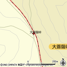 大菩薩峠周辺の地図