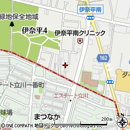 東京都武蔵村山市伊奈平4丁目14周辺の地図