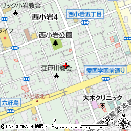 東京都江戸川区西小岩4丁目14-10周辺の地図