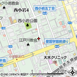 東京都江戸川区西小岩4丁目14-14周辺の地図
