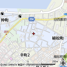千葉県銚子市植松町周辺の地図