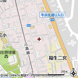 東京都福生市福生2467-12周辺の地図