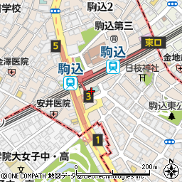 ＪＲ東日本ホテルメッツ駒込周辺の地図