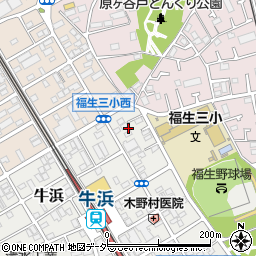 東京都福生市牛浜159周辺の地図