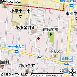 都営花小金井４丁目アパート１号周辺の地図