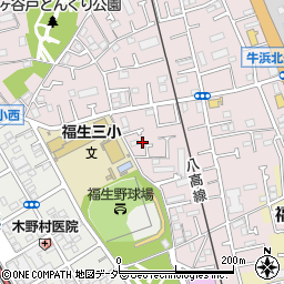 東京都福生市福生2412周辺の地図