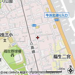東京都福生市福生2467-5周辺の地図