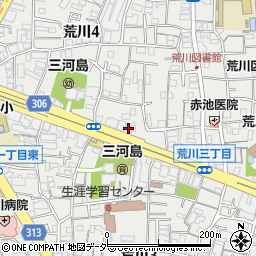 東京都荒川区荒川4丁目2-6周辺の地図