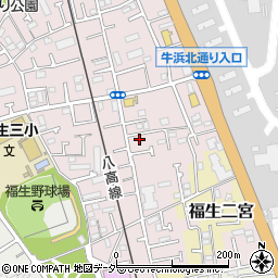 東京都福生市福生2467-7周辺の地図