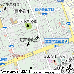 東京都江戸川区西小岩4丁目14-12周辺の地図