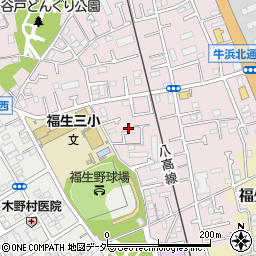 東京都福生市福生2412-6周辺の地図