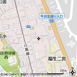 東京都福生市福生2467-11周辺の地図