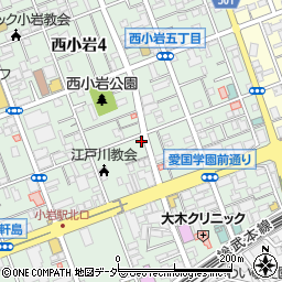 東京都江戸川区西小岩4丁目14-13周辺の地図