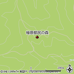 東京都檜原都民の森周辺の地図