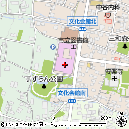 駒ヶ根市総合文化センター　女性ふれあい館周辺の地図