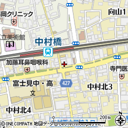 ガスト中村橋店周辺の地図