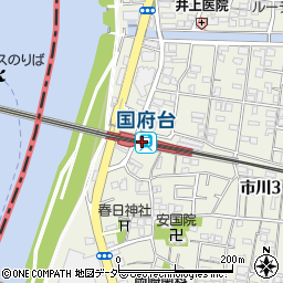 国府台駅周辺の地図