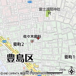 東京都豊島区要町2丁目26周辺の地図