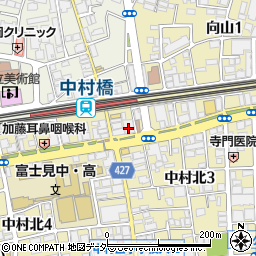 三井住友銀行中村橋支店周辺の地図