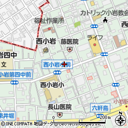 東京都江戸川区西小岩3丁目24-17周辺の地図