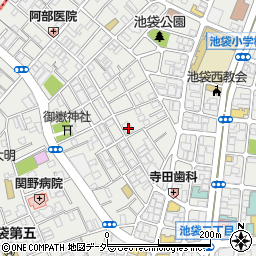 東京都豊島区池袋3丁目62-1周辺の地図