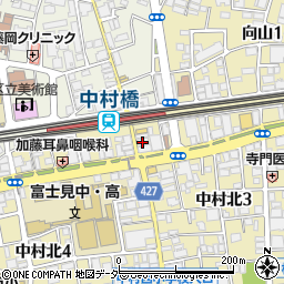 三菱ＵＦＪ銀行中村橋駅前 ＡＴＭ周辺の地図