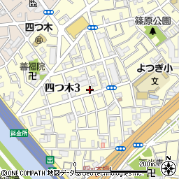 東京都葛飾区四つ木3丁目8-14周辺の地図