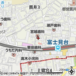 ＮＰＣ２４Ｈ富士見台駅北口パーキング周辺の地図
