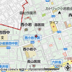 東京都江戸川区西小岩3丁目24-16周辺の地図