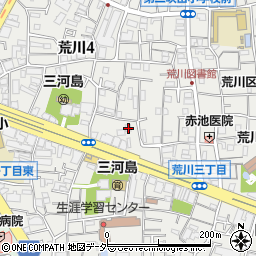 東京都荒川区荒川4丁目2-13周辺の地図