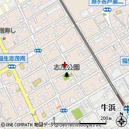 東京都福生市志茂周辺の地図