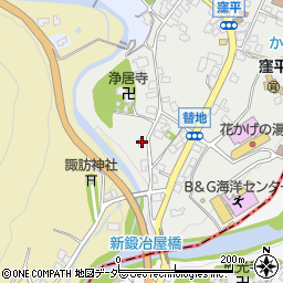 山梨県山梨市牧丘町窪平172周辺の地図