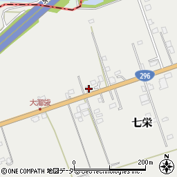 千葉県富里市七栄75-2周辺の地図