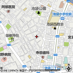 東京都豊島区池袋3丁目62-13周辺の地図