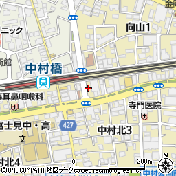 西友中村橋店駐車場周辺の地図