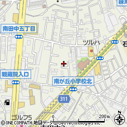 東京都練馬区南田中3丁目周辺の地図